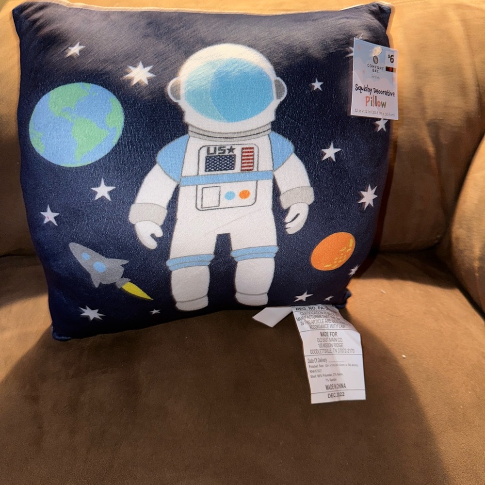 2 outer space squishy pillows